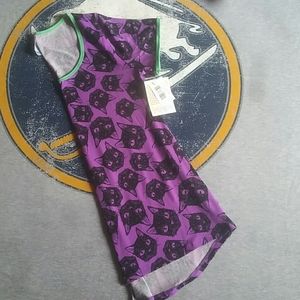 Lula roe xxs cat heads classic t bnwt